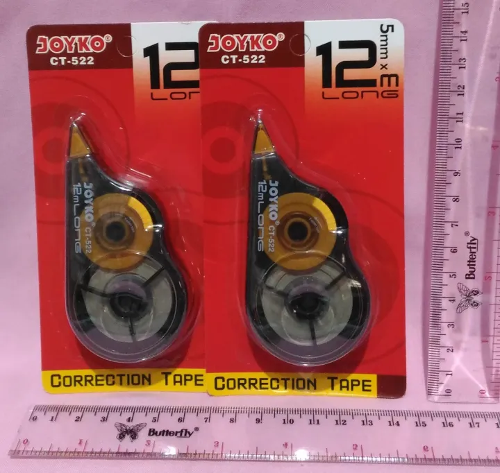 Tipe X Kertas Correction Tape Joyko CT 522 12m Bagus READY STOCK