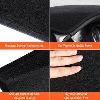 ：》“{： QHCP Polyester Car Dashboard Avoid Light Pad Instrument Platform Sun Shade Mat Protect Carpet For Toyota 18-21Camry/19-20Avalon