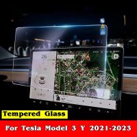 สำหรับเทสลารุ่น3 Y 2023 2022 2021อุปกรณ์เสริมในรถยนต์นำทาง GPS หน้าจอกระจกฟิล์มป้องกันป้องกันรอยขีดข่วนภายใน