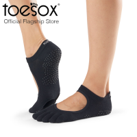 ToeSox โทซอคส์ ถุงเท้าเต้นแยกนิ้ว มีแถบหนังใต้จมูกเท้า รุ่น Plie ปิดนิ้วเท้า