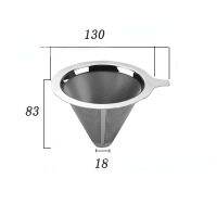 ที่ใส่ตัวกรองกาแฟเทกาแฟลงสองชั้น304เหล็กไร้สนิมใช้ซ้ำได้อุปกรณ์กระเปาะกรองกาแฟแบบตาข่าย KGL3912การทำกาแฟ