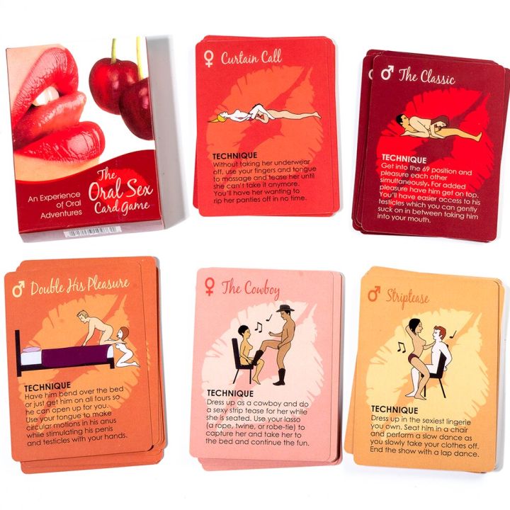 Newest Oral Sex Card Game Bedroom A Year Of Sex Drunk Pack With 50