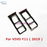 ถาดใส่ซิมการ์ด1ชิ้นเครื่องต่อชิ้นส่วนช่องใส่การ์ด SD ไมโครสำหรับ VIVO Y11