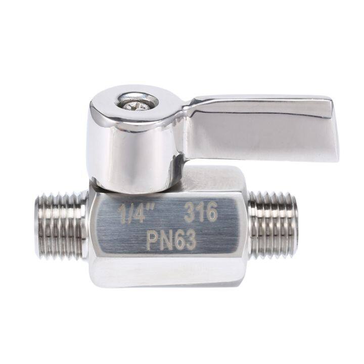 316-stainless-ball-valve-1-4-inch-npt-thread-male-small-mini-ball-valve-1-4inch-male-amp-male