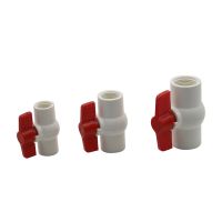 ❂✁ 1/2 quot; 3/4 quot; 1 quot; Female Thread PVC Ball Valve Waterstop Garden Irrigation Aquarium System Pipe Switch Fittings