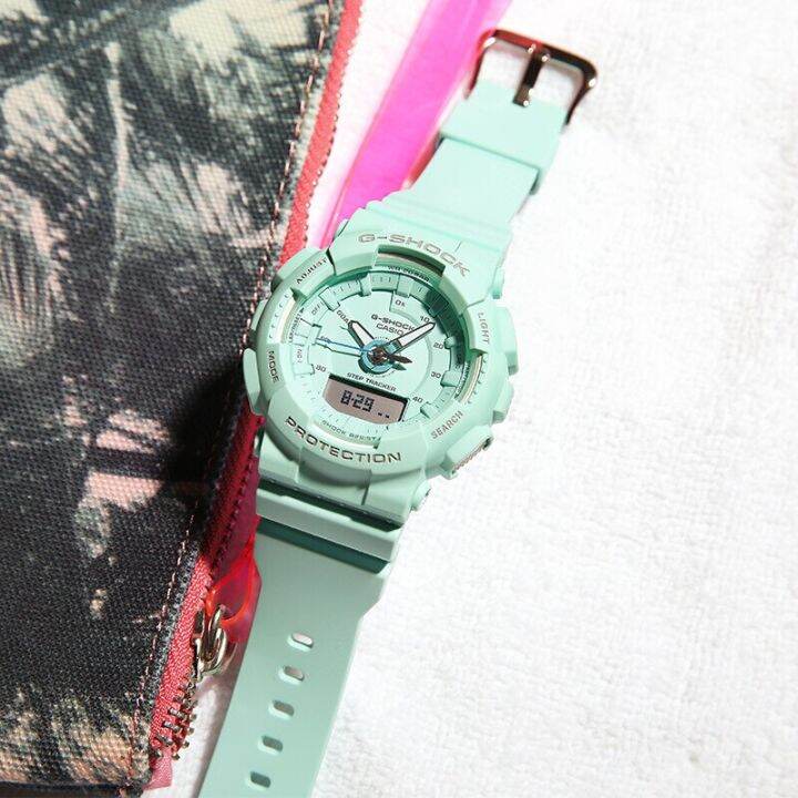 ต้นฉบับ-g-shock-gmas130-ผู้หญิงนาฬิกาสปอร์ตคู่แสดงเวลา-200-เมตรกันน้ำกันกระแทกและกันน้ำเวลาโลก-led-อัตโนมัติแสงเลดี้ข้อมือกีฬานาฬิกาที่-gma-s130-2apr