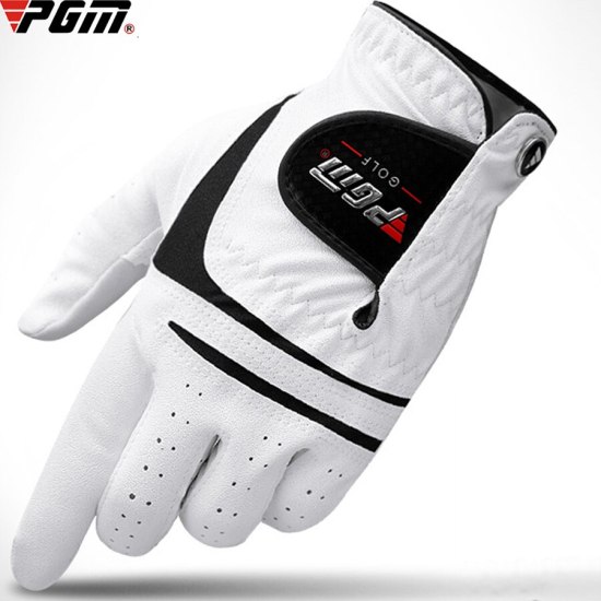 Pgm golf gloves sheepskin genuine + pu leather glove left right hand 1pc - ảnh sản phẩm 1