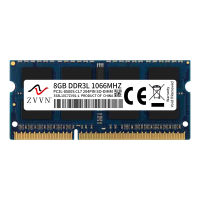 ZVVN 8GB DDR3L 1066MHz PC3L-8500S 3S8L10C7ZV01-L 1.35V CL7 Blue SODIMM RAM Laptop Memory