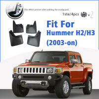 บังโคลนสำหรับ Hummer H2 H3 2003-On ด้านหน้าด้านหลัง4ชิ้นบังโคลนบังโคลนอุปกรณ์เสริมในรถยนต์อัตโนมัติ Styline สาดยามพิทักษ์โคลนพนัง