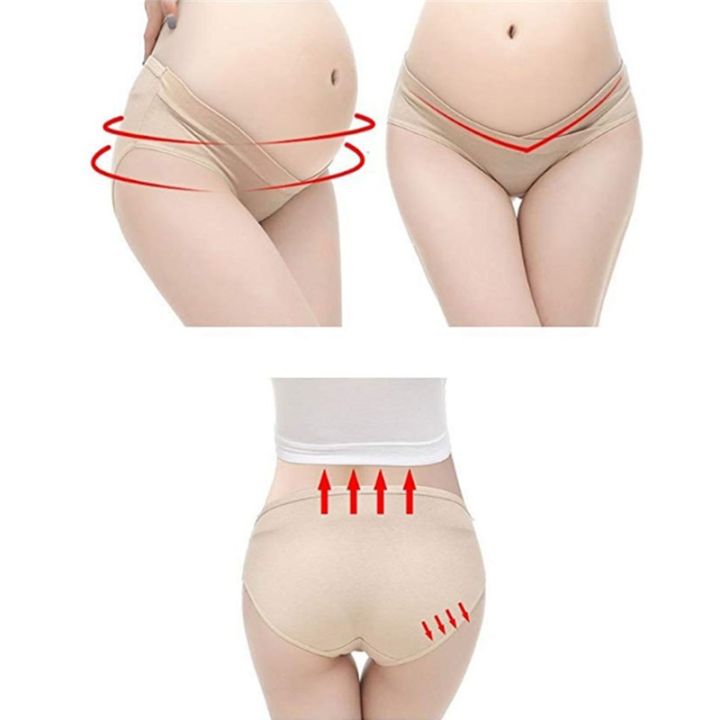 maternity-underwear-women-panties-cotton-u-shaped-low-waist-pants