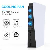 For PS5 Cooling Fan USB Cooler With 3 Cooling Fans For SONY PlayStation 5 / 5 Digital Edition Game Console Accessories For PS5