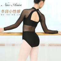 Lyrical Contemporary Ballet Leotard ฤดูใบไม้ร่วงฤดูหนาวแขนยาวผู้ใหญ่ Modern Dance-Class Body Suit Air Yoga Gym Wear