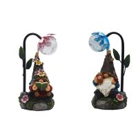 Garden Dwarf Statue Decoration,Solar LED Light Decoration Outdoor Terrace Balcony Courtyard Lawn Decoration