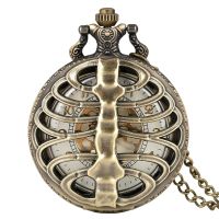 【CW】 Antique Steampunk Spine Ribs Hollow chain Necklace Pendant sweater Gifts for men women ！