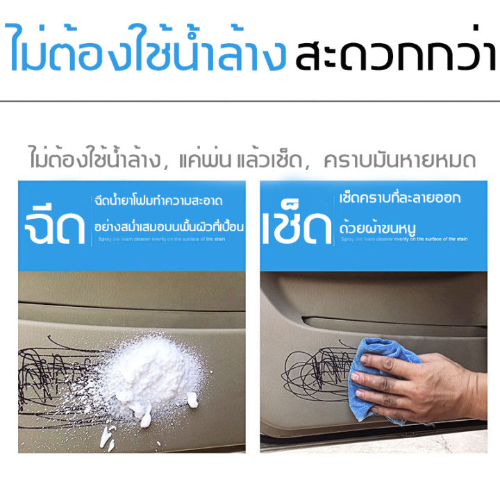 จัดส่งในวันเดียวกัน-น้ำยาขัดเบาะรถ-น้ำยาซักเบาะรถ-650ml-โฟมล้างรถ-โฟมทำความสะอาด-สเปรย์ทำความสะอาด-สเปรย์ทำความสะอาดรถ-ซักเบาะ-น้ำยาทำความสะอาดเบาะหนัง