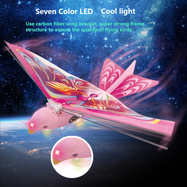 lyzrc-ของเล่นสำหรับเด็ก-นกอวกาศของเล่นเครื่องบินลายนกบินได้จำลองแบบเรืองแสงใหม่