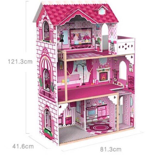 Onshine Amelia Princess Dream house Big wooden Dollhouse life size barbie doll house with