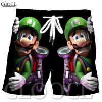 COD SDFERTREWWE CLOOCL Super Mario Loose Shorts Plus Size Casual Beach Pants 3D Printing Pattern Mens Sports Pants Drawstring Overalls Elastic Short Pants Ready Stock