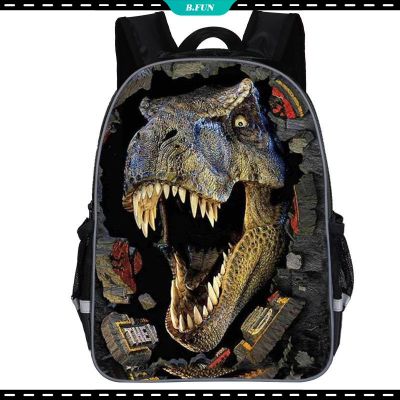 【Ready stock】กระเป๋าเป้สะพายหลัง กระเป๋านักเรียน พิมพ์ลายการ์ตูนไดโนเสาร์ 3 มิติ สําหรับเด็กผู้หญิง