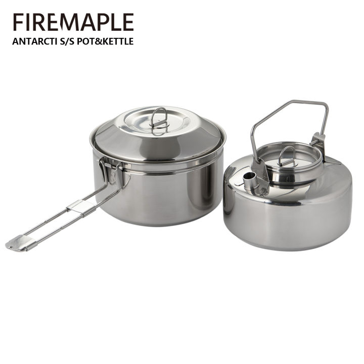 Fire Maple Antarcti Stainless Steel Backpacking Camping Kettle Bushcraft  Gear Outdoor Durable Teapot High Quality S304 1L 295g