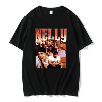 Rapper 90s Vintage Nelly Graphic TshirtFashion Hip Hop Oversized Male Soft Cotton Tees Men Short Sleeve Summer T-shirt