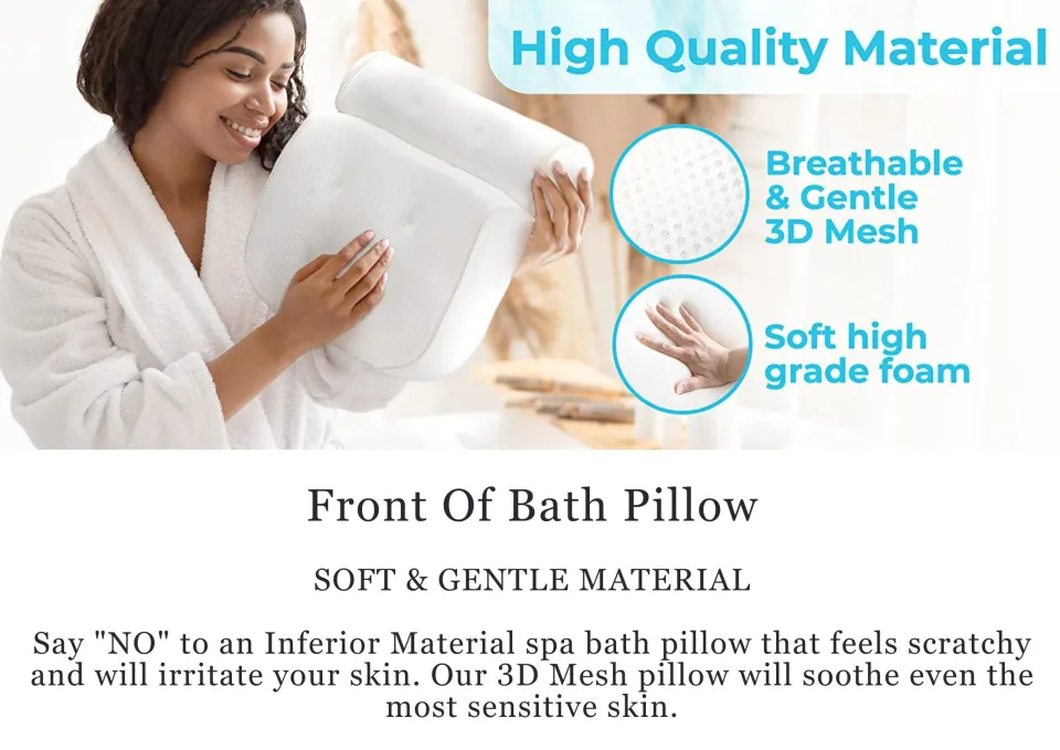 High Quality Bath Tub Spa Pillow Cushion Neck Back Support Foam