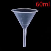 【CW】 60ml 1/2 quot; Mouth Dia Laboratory Funnel transfer perfume Plastic Filter Chemistry