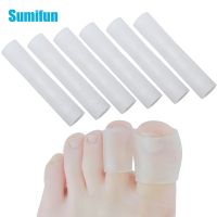 ☇☽℗ 8/10/12Pcs Silicone Tube Toe Protector Finger Protection Foot Corn Blisters Calluses Pain Relief Wear Pads Health Care Tools