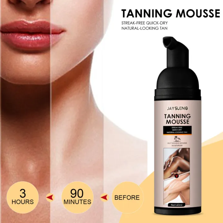 Self Tanning Mousse Spray Fast Body Face Self Tanner Fake Tan Cream