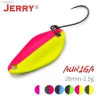 ✠❀ Jerry Auriga Micro Wide Fishing Spoon Trout Lures UV Colors Glowing Ultralight Fishing Tackle Glitters Baubles Wholesale