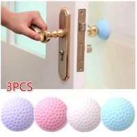 3PC Thickening Silicone Self Adhesive Wall Protectors Door Handle Bumpers Buffer Guard Stoppers Silencer Crash Pad Doorknob Lock