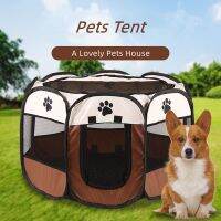 Foldable Oxford Pet Tent Playpen Kennel House For Dogs Cats Indoor/Outdoor Use