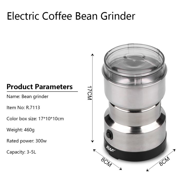 hot-new-เครื่องบดสแตนเลสเครื่องบดแห้งเครื่องบดแห้ง-homecommercialcoffee-beanpowderer-300w