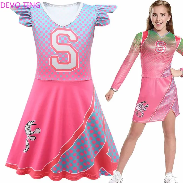 Children Zombies 2 Cosplay Costume Cheerleaders Role Play Dress for ...