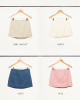 beforesunset_studio - Butter Mini Skirts กระโปรงสั้น เอวพอดีสะดือ y2kเบาๆ *พรีออเดอร์สี garlic*