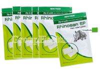 Rhinosan SP Pain Relief Patch พลาสเตอร์ลดปวด พกพาสะดวก ออกฤทธิ์เร็ว ไม่ทิ้งคราบกาวบนผิว บรรจุในซองซิปล็อค 10 แผ่น/ซอง 6 ซอง