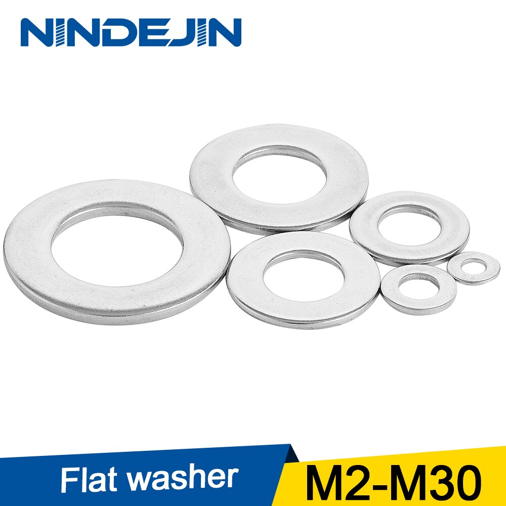 100PCS M3 Stainless Steel Metric Flat Washer/Washers 