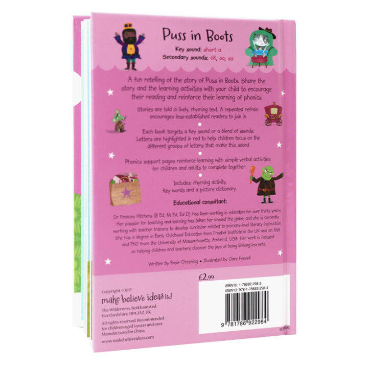 reading-with-phonics-puss-in-boots-english-original-picture-book-classic-fairy-tales-natural-spelling-parent-child-english-learning-books-hardcover