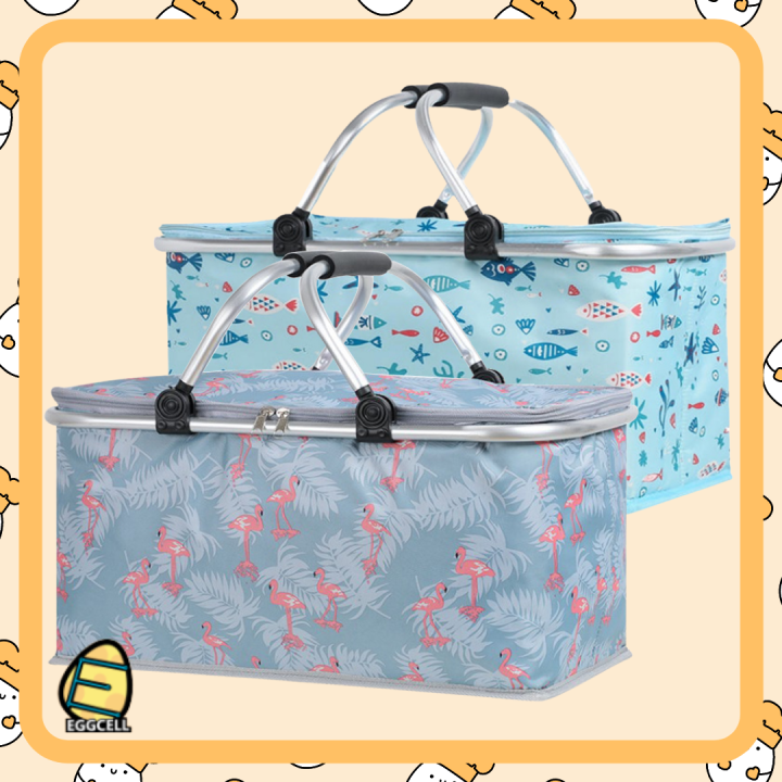 Large Insulated Cold Storage Folding Picnic Basket Lazada PH