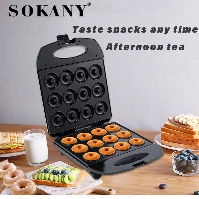  Mini Pancakes Maker, Mini Donut Maker Machine for Breakfast,  Snacks, Desserts & More With Non-stick Surface, Cake Machine, Double-Sided  Heating Makes 16 Doughnuts (black New): Home & Kitchen