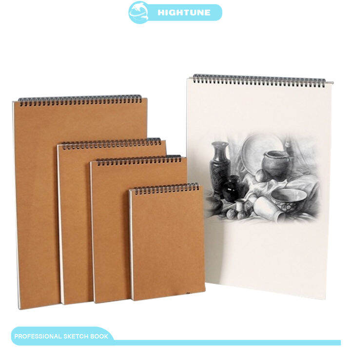 HIGHTUNE A4 A5 Sketchbook Professional Sketch Spiral Notebook Thick