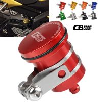 ❉ ❉ สำหรับ HONDA CBR500R CB500F CB500X 2013-2018 2014 2015 2016เบรคท้ายจักรยานยนต์น้ำมันคลัทช์กระปุกน้ำมันไฮดรอลิกถังน้ำมันฝาปิด