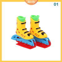 Aleaty? MINI Roller skates Toy Fingerboard รองเท้าสเก็ตมินิรองเท้าสเก็ตของเล่นมินิรองเท้าผ้าใบปลายนิ้ว Roller skates Finger skates Toys