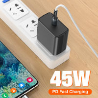 Original 45W Super Fast Charger Charger สำหรับ Samsung Galaxy S23 S22 S21 S20 Ultra Plus USB C Charger A54 A82 A53 A52 A13 A72