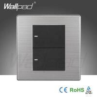 【Factory-direct】 HI UTILITY PRODUCTS 2019ขายดี2 Gang ระดับกลาง3 Way Wallpad สวิตช์ไฟหรูหรา Intercusteur 10A AC 110 ~ 250V