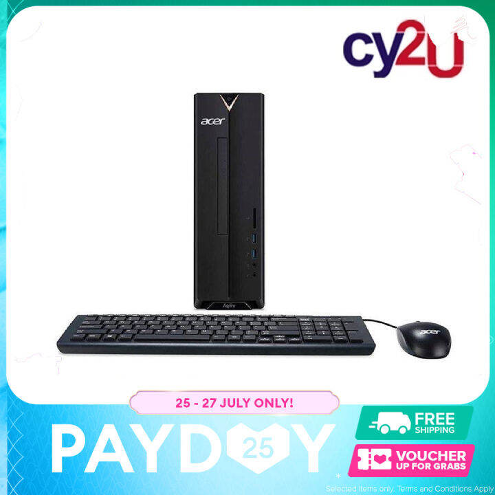 Acer Aspire XC8305040W10A Desktop PC (Intel Pentium J5040, 4GB RAM, 512GB SSD, Intel HD