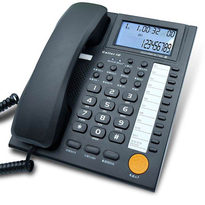 Wall Mountable Telephone Desktop Corded Landline Phone With 11 Fast