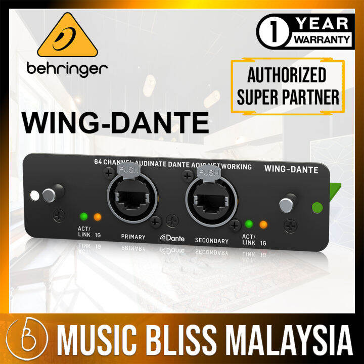 Behringer WINGDANTE 64channel Dante Expansion Card (WING DANTE) Lazada