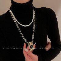 Number 5 Necklaces for Bottle Perfume Layered Clavicle Chain Sweater Collores