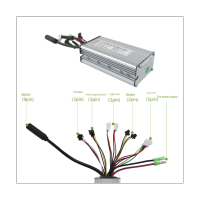 Controller 36V 48V 250W Electric Bicycle 15A Sine Wave Common Head Controller with LCD3U Meter Electric Bicycle Light Display